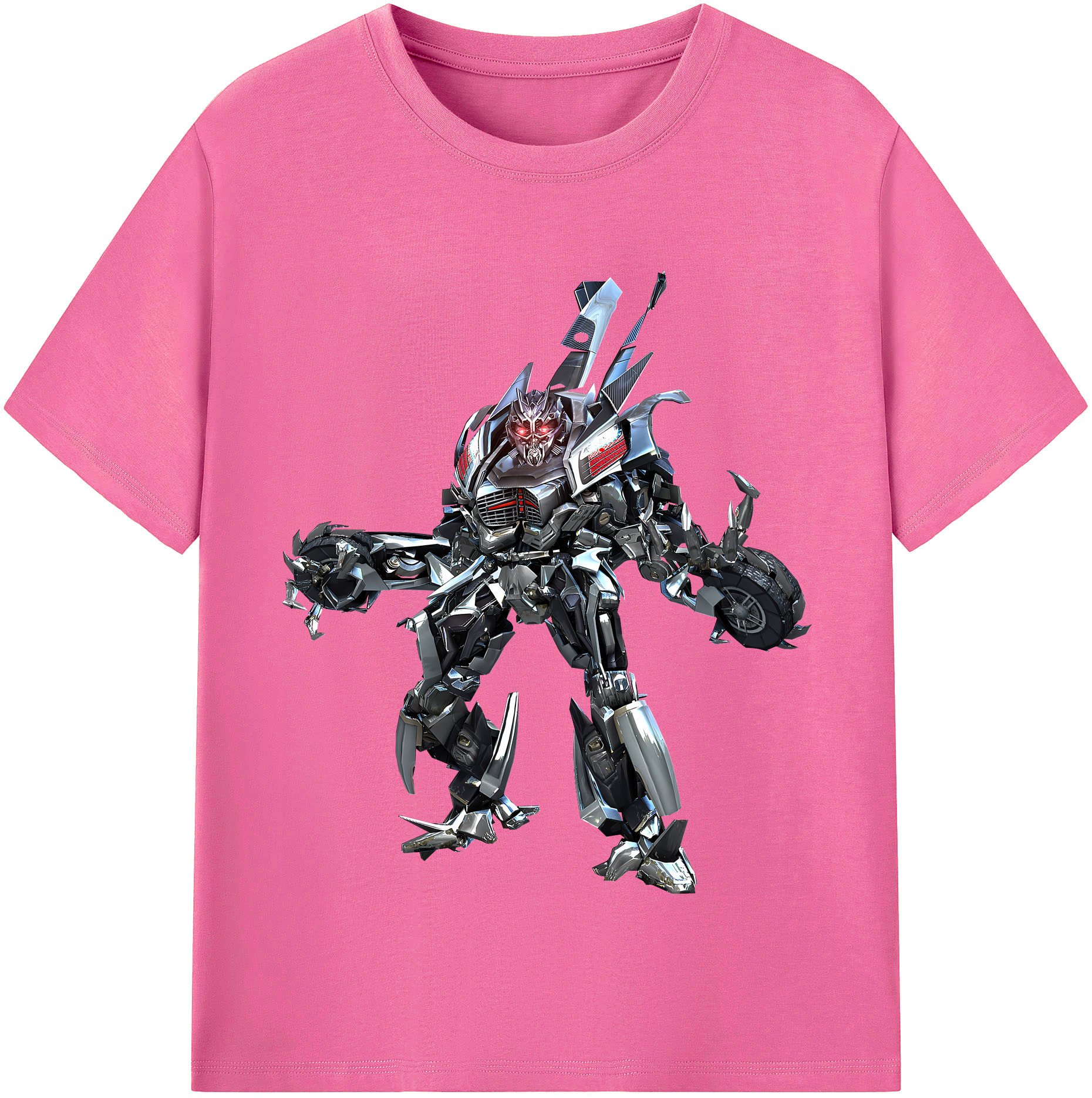 （画像用） Transformers トランスフォーマー レディースカジュアルプリントTシャツ（綿100％）